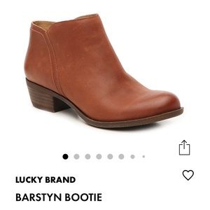 Lucky Brand Barstyn Bootie Size 9.5 in Cognac, Camel color
